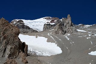 04 The Aconcagua East Face And Polish Glacier Become Visible Just After Leaving Camp 1 On The Way To The Ameghino Col